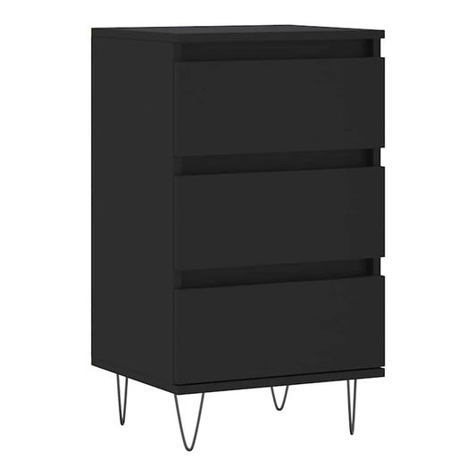 Sideboard 40x35x70 cm Engineered Wood Black