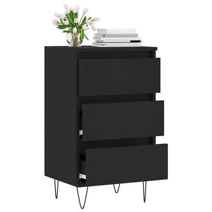 vidaXL Sideboard Black 40x35x70 cm Engineered Wood 3