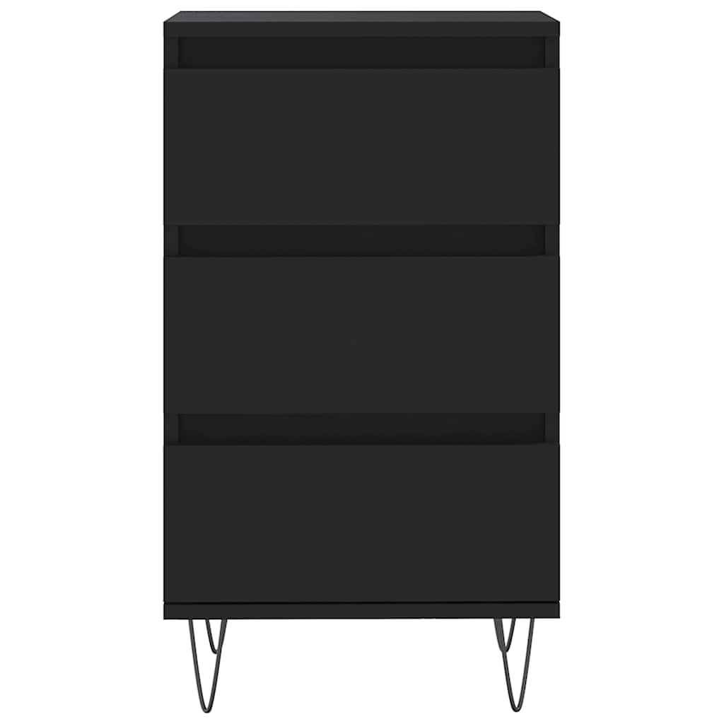 vidaXL Sideboard Black 40x35x70 cm Engineered Wood 5