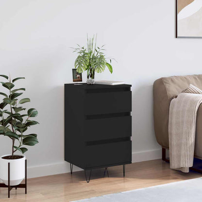 vidaXL Sideboard Black 40x35x70 cm Engineered Wood 1