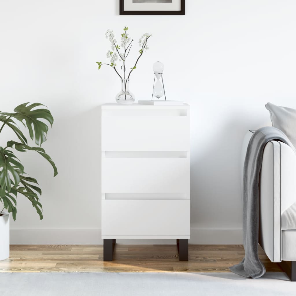 vidaXL Sideboard White 40x35x70 cm Engineered Wood 1