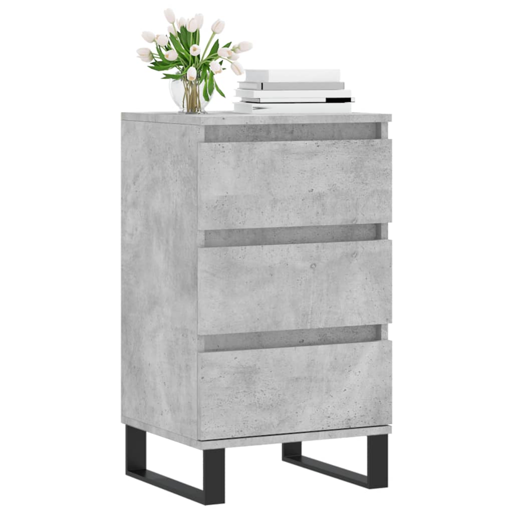 vidaXL Sideboard Concrete Grey 40x35x70 cm Engineered Wood 3