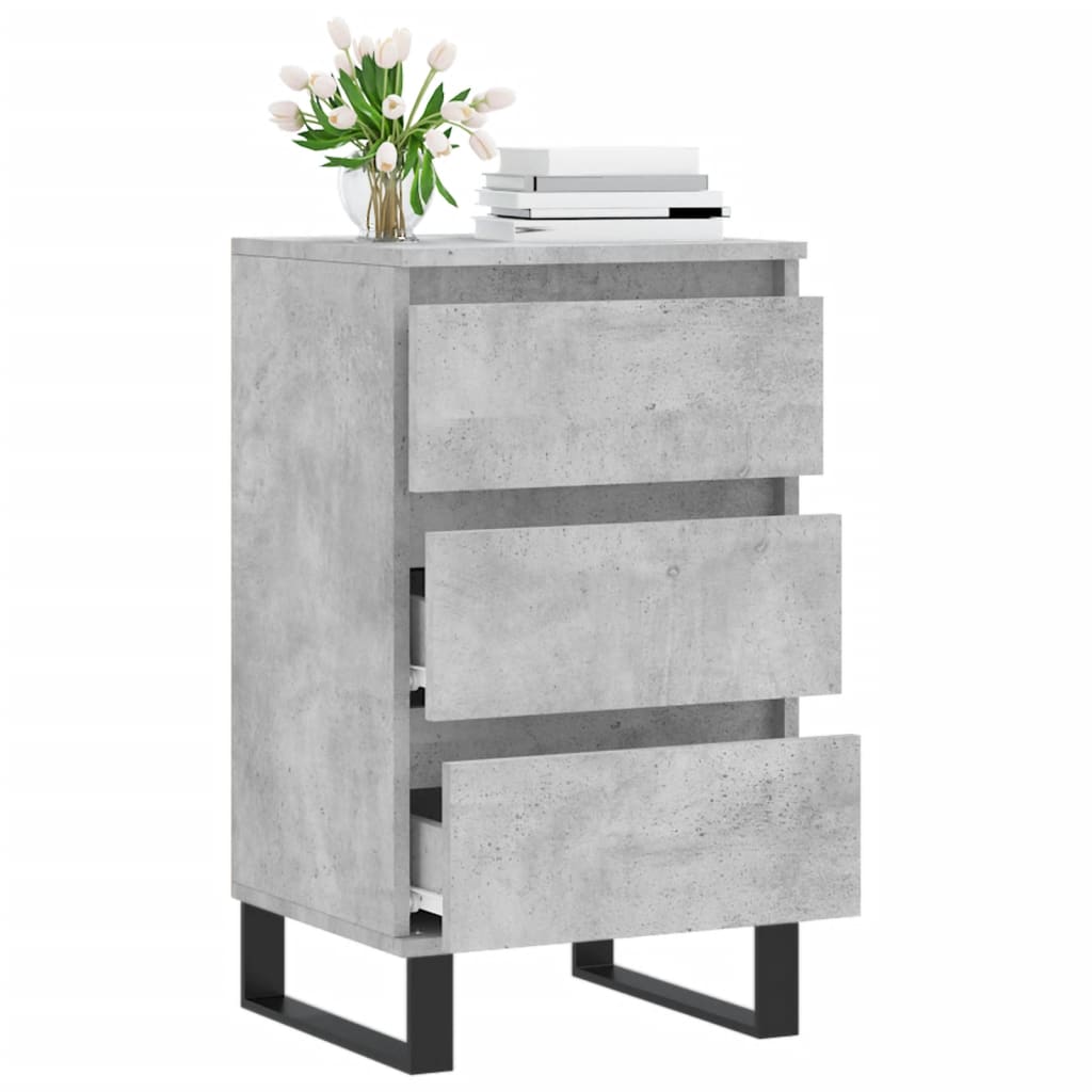vidaXL Sideboard Concrete Grey 40x35x70 cm Engineered Wood 4