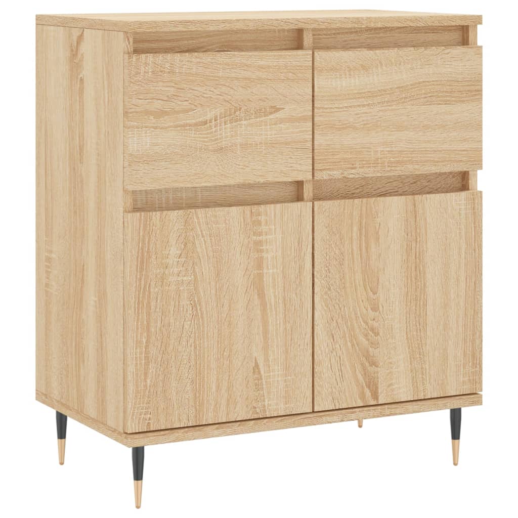 vidaXL Sideboard Sonoma Oak 60x35x70 cm Engineered Wood 2
