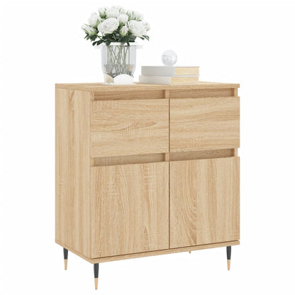 vidaXL Sideboard Sonoma Oak 60x35x70 cm Engineered Wood 3