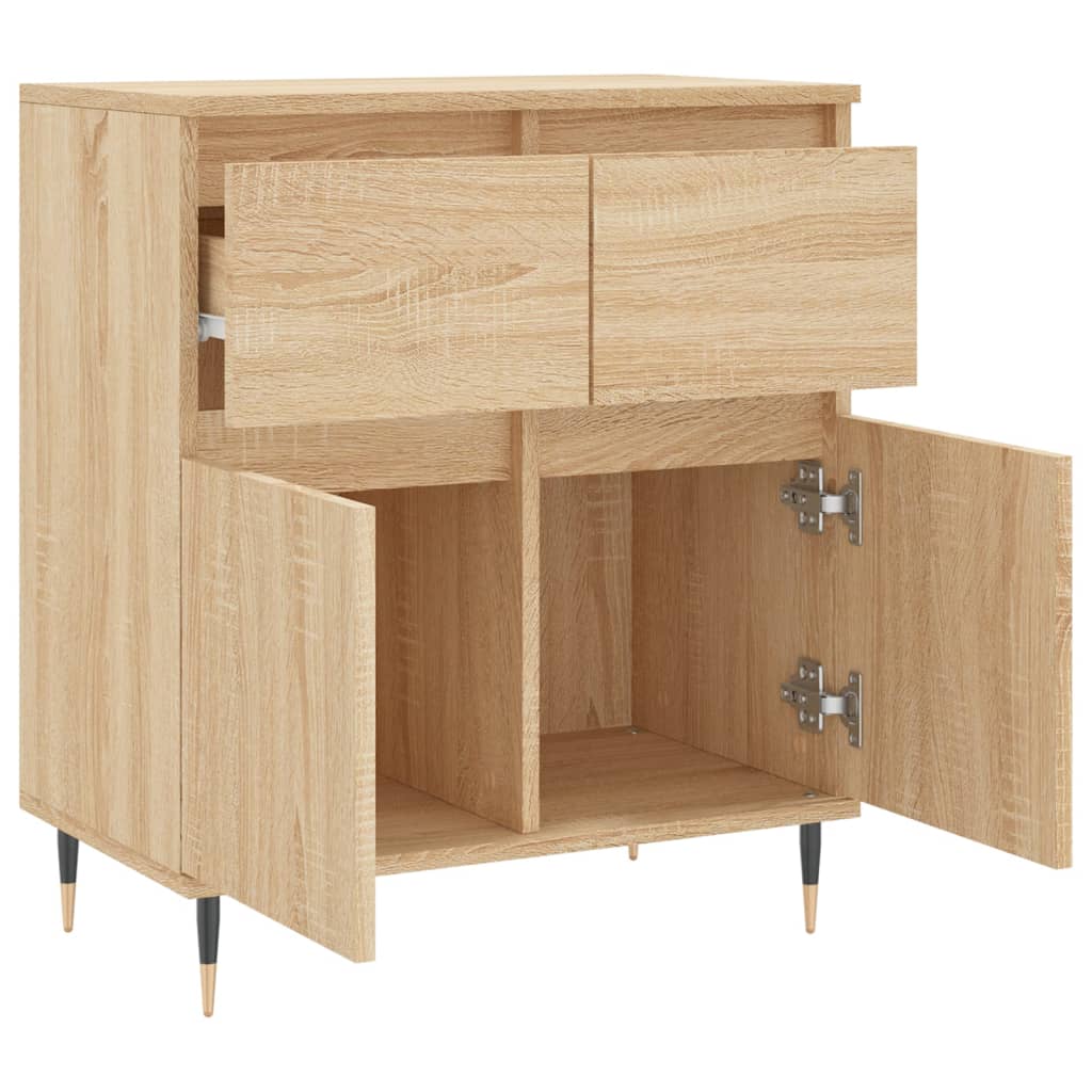 vidaXL Sideboard Sonoma Oak 60x35x70 cm Engineered Wood 6