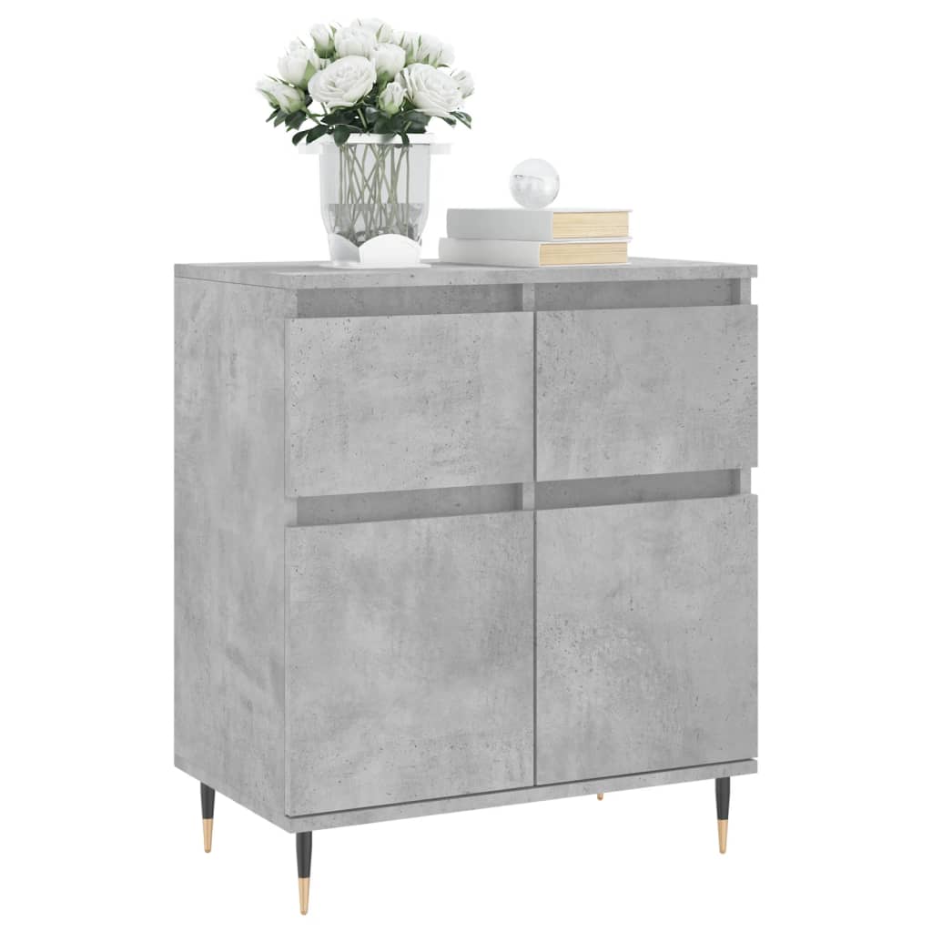 vidaXL Sideboard Concrete Grey 60x35x70 cm Engineered Wood 3