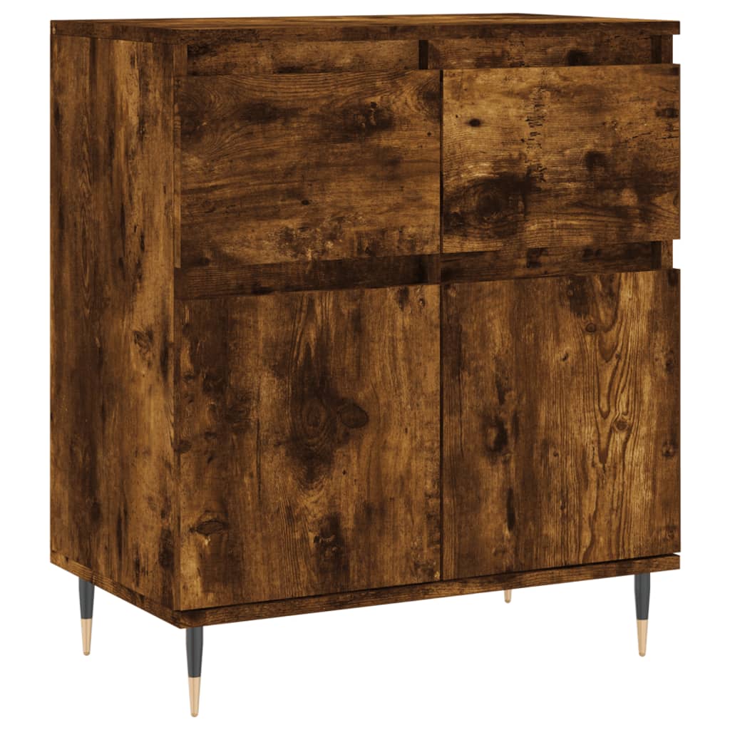 vidaXL Sideboard Smoked Oak 60x35x70 cm Engineered Wood 2