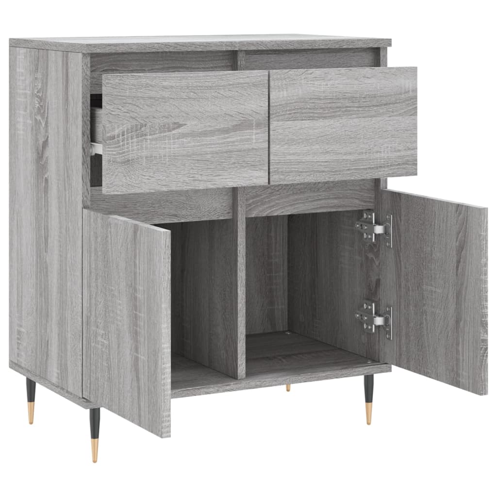 vidaXL Sideboard Grey Sonoma 60x35x70 cm Engineered Wood 6