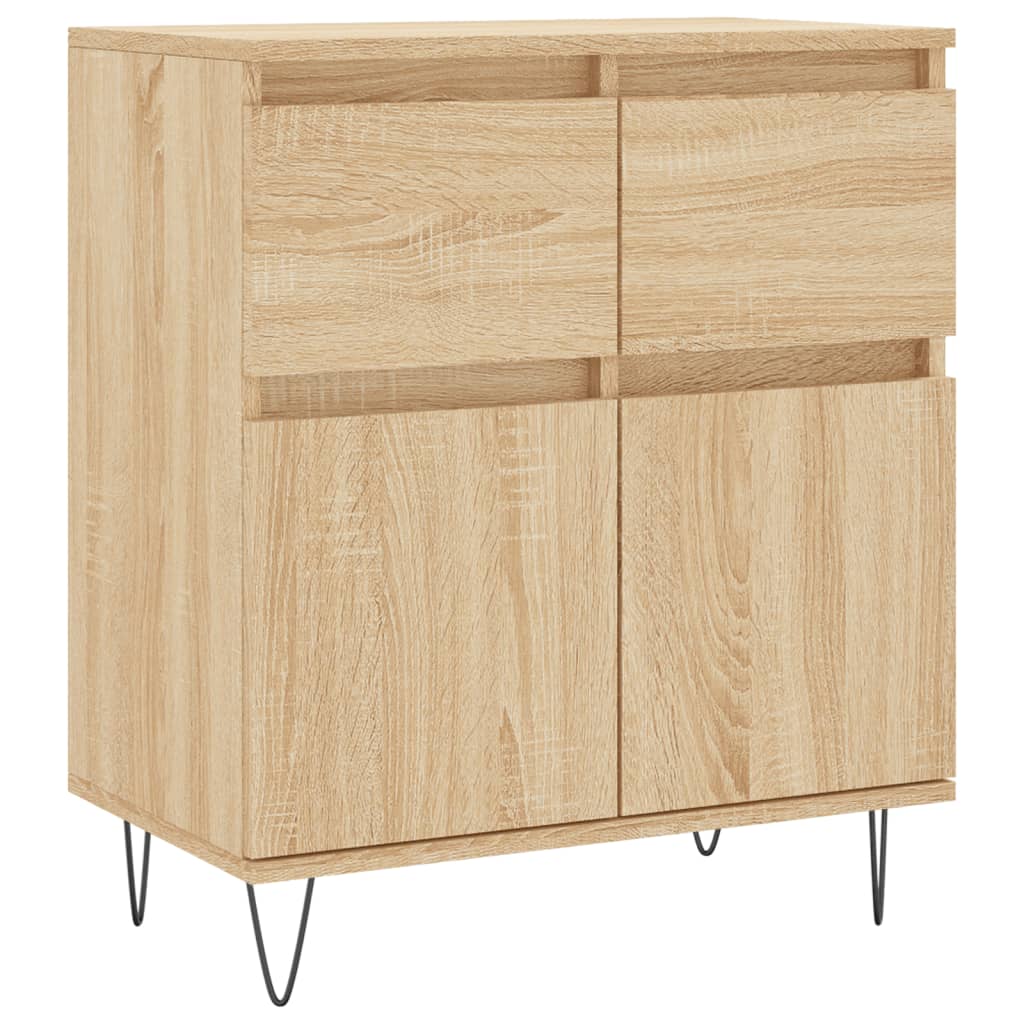 vidaXL Sideboard Sonoma Oak 60x35x70 cm Engineered Wood 2
