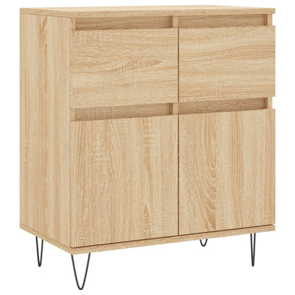 vidaXL Sideboard Sonoma Oak 60x35x70 cm Engineered Wood 2