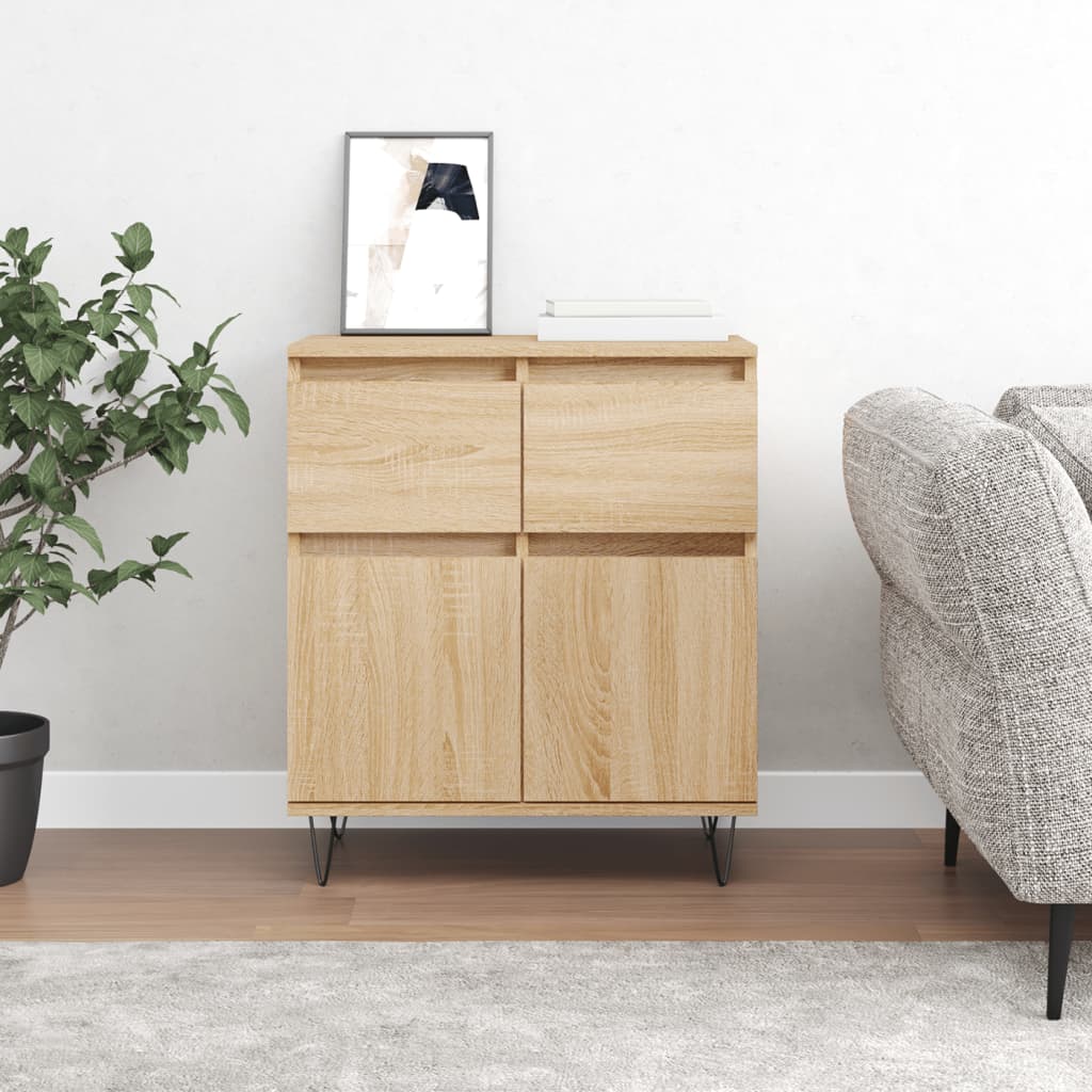 vidaXL Sideboard Sonoma Oak 60x35x70 cm Engineered Wood 1