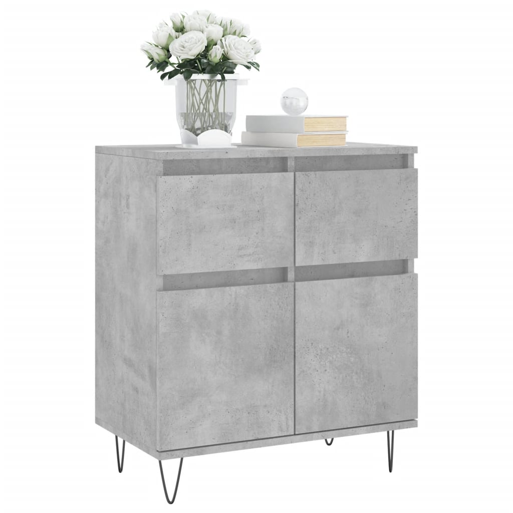 vidaXL Sideboard Concrete Grey 60x35x70 cm Engineered Wood 3