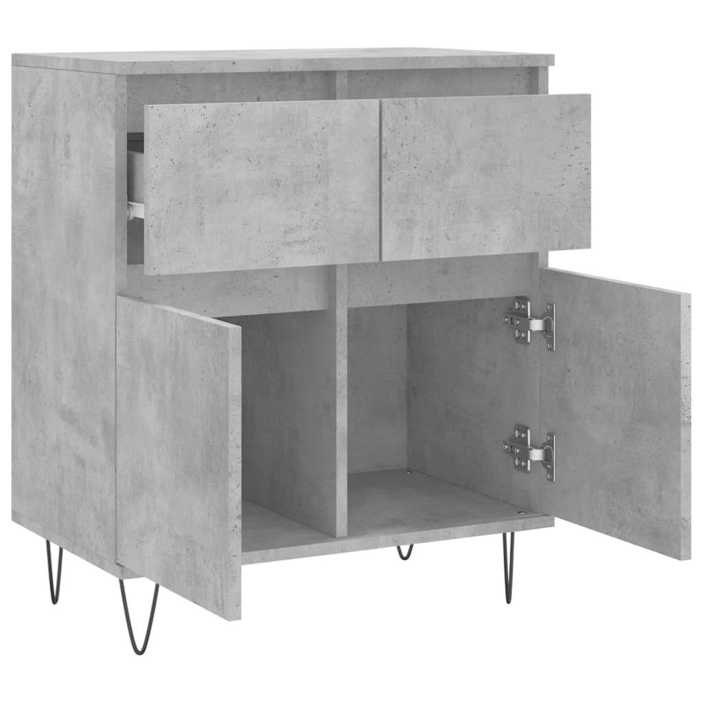 vidaXL Sideboard Concrete Grey 60x35x70 cm Engineered Wood 6