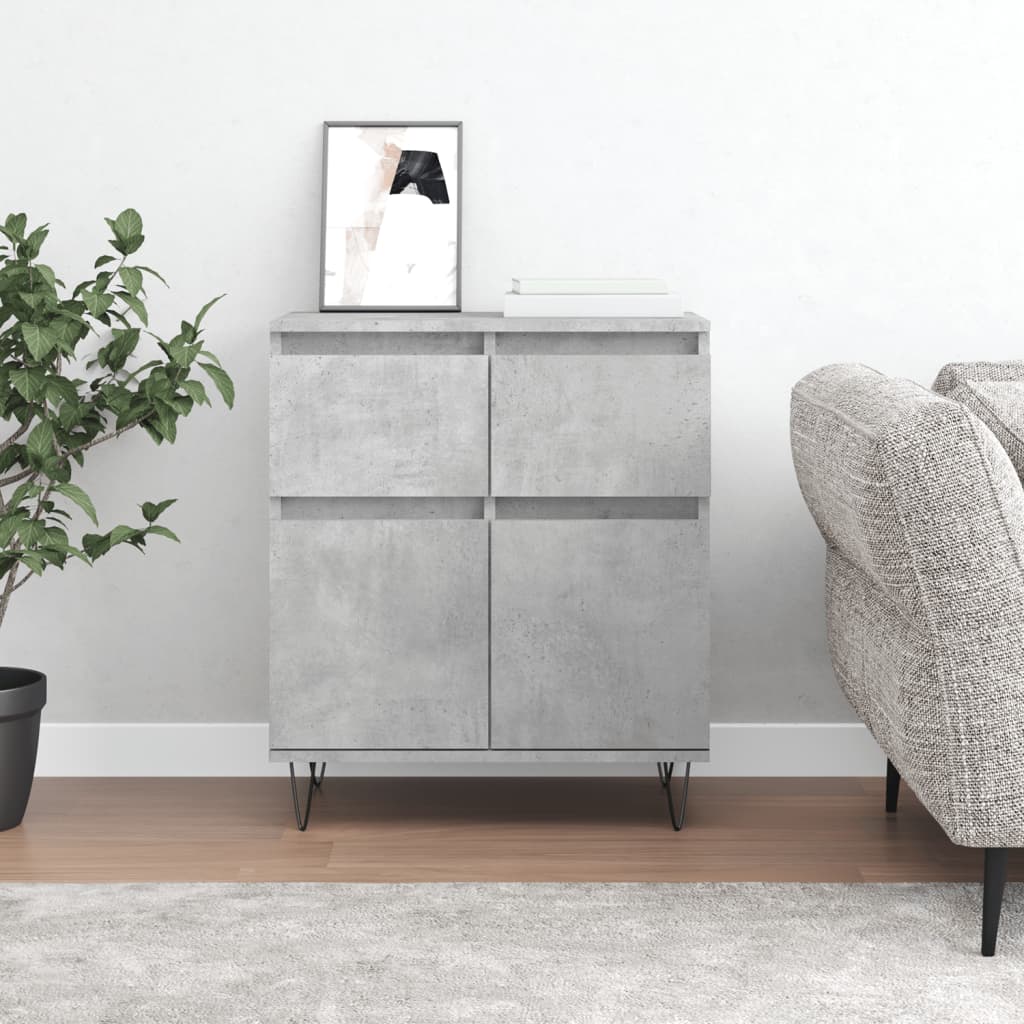vidaXL Sideboard Concrete Grey 60x35x70 cm Engineered Wood 1