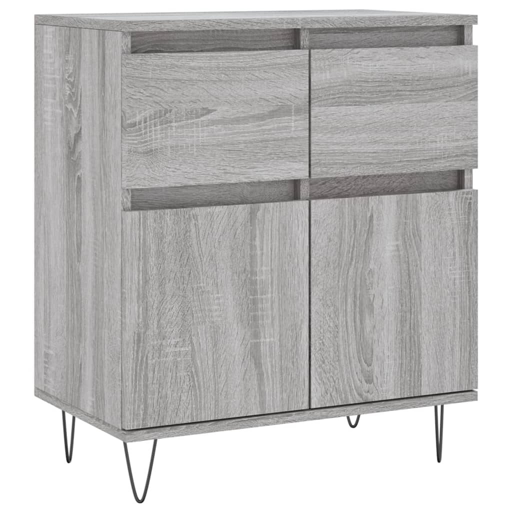 vidaXL Sideboard Grey Sonoma 60x35x70 cm Engineered Wood 2