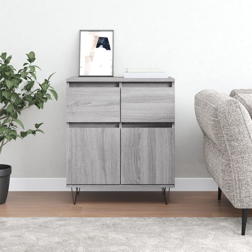 vidaXL Sideboard Grey Sonoma 60x35x70 cm Engineered Wood 1