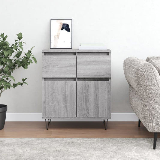 vidaXL Sideboard Grey Sonoma 60x35x70 cm Engineered Wood 1