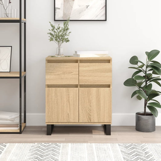 vidaXL Sideboard Sonoma Oak 60x35x70 cm Engineered Wood 1