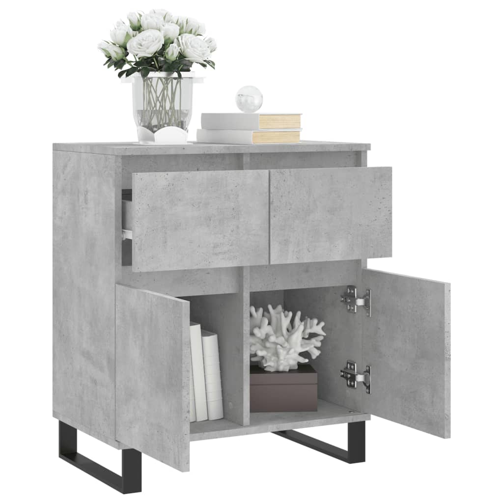 vidaXL Sideboard Concrete Grey 60x35x70 cm Engineered Wood 4