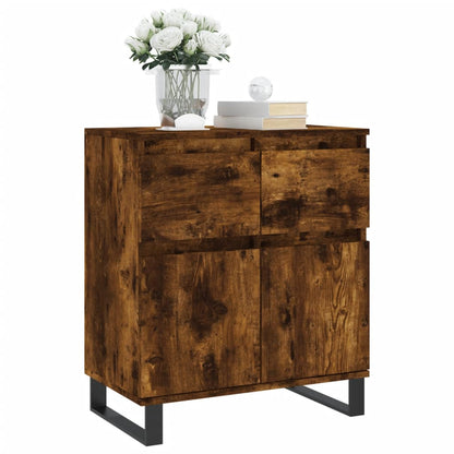 vidaXL Sideboard Smoked Oak 60x35x70 cm Engineered Wood 3