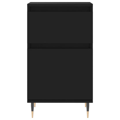 vidaXL Sideboards 2 pcs Black 40x35x70 cm Engineered Wood 6