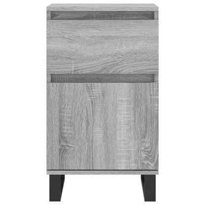 vidaXL Sideboards 2 pcs Grey Sonoma 40x35x70 cm Engineered Wood 6