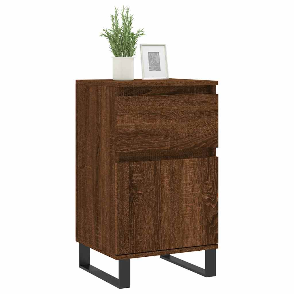 vidaXL Sideboards 2 pcs Brown Oak 40x35x70 cm Engineered Wood 3