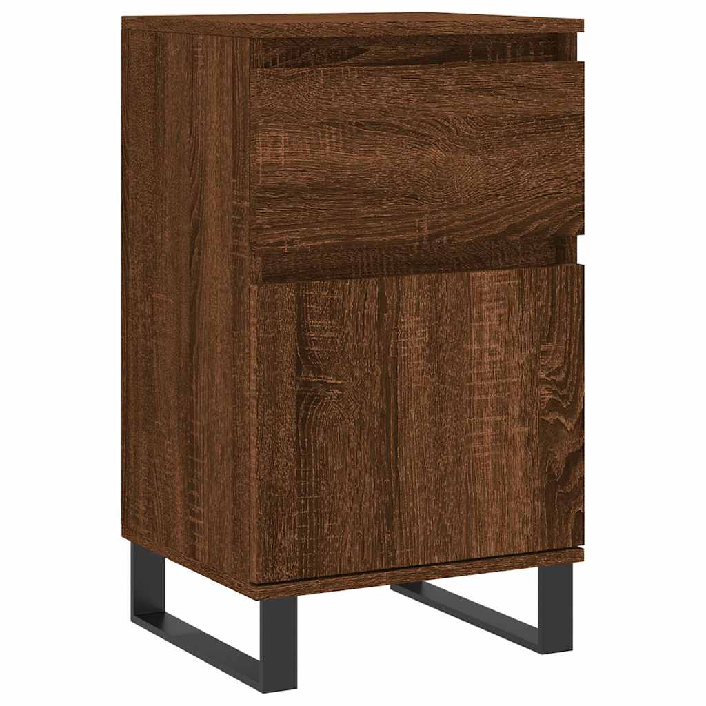 vidaXL Sideboards 2 pcs Brown Oak 40x35x70 cm Engineered Wood 4