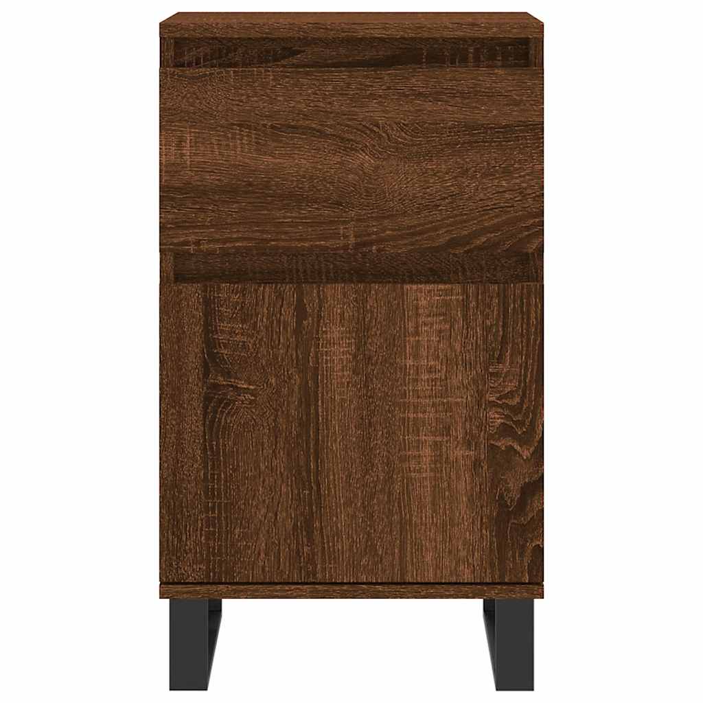 vidaXL Sideboards 2 pcs Brown Oak 40x35x70 cm Engineered Wood 5