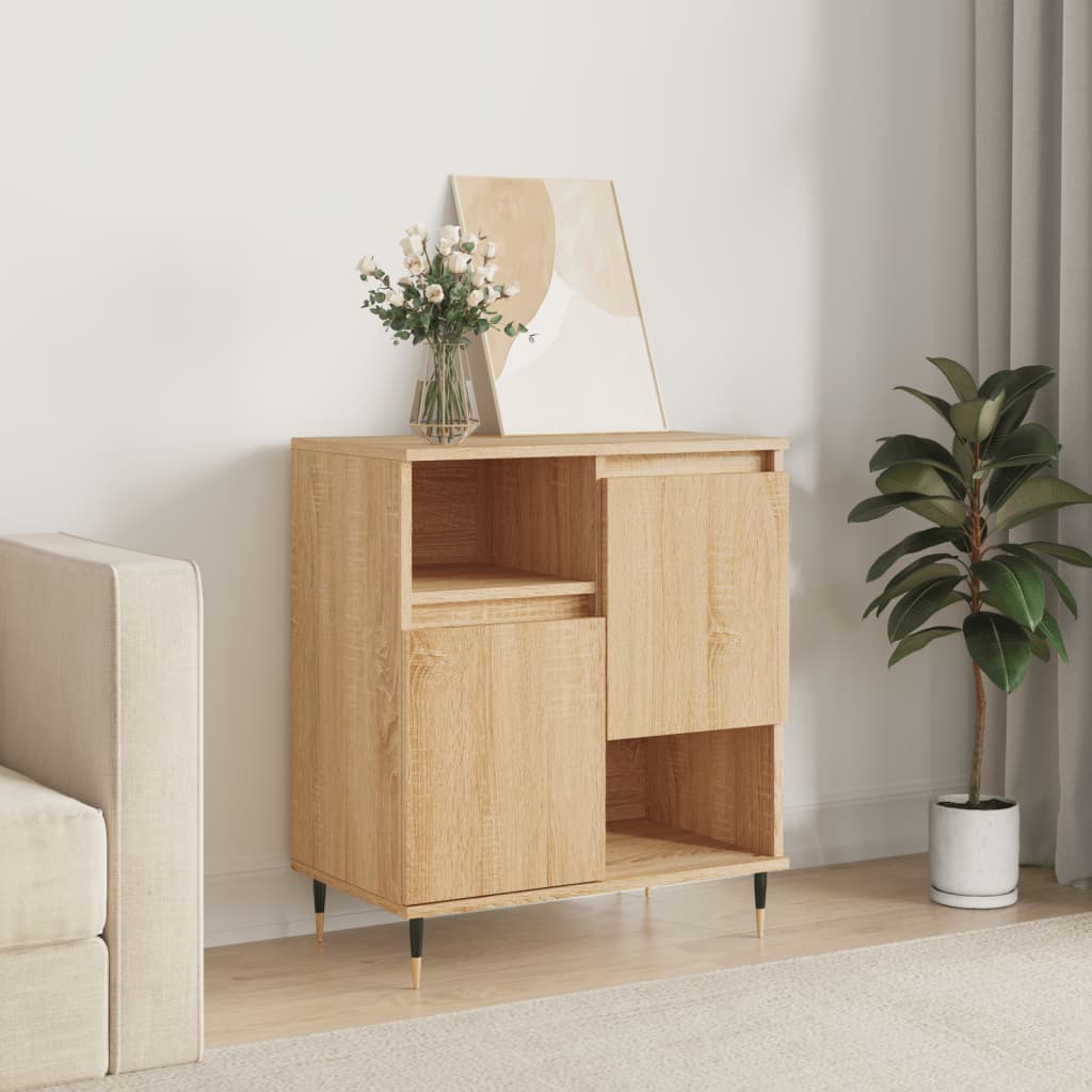 vidaXL Sideboard Sonoma Oak 60x35x70 cm Engineered Wood 1