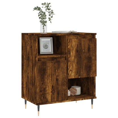 vidaXL Sideboard Smoked Oak 60x35x70 cm Engineered Wood 3