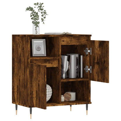 vidaXL Sideboard Smoked Oak 60x35x70 cm Engineered Wood 4
