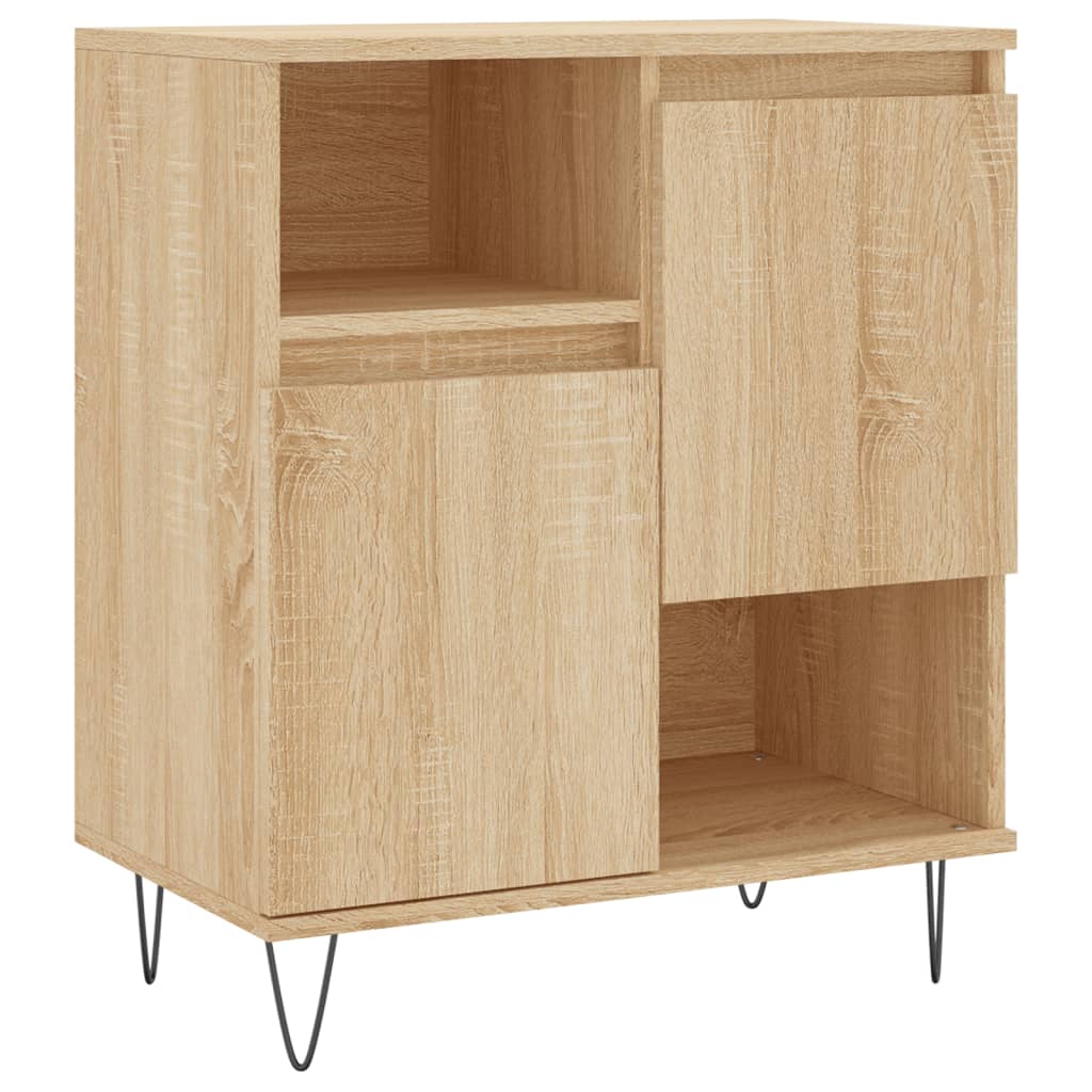vidaXL Sideboard Sonoma Oak 60x35x70 cm Engineered Wood 2