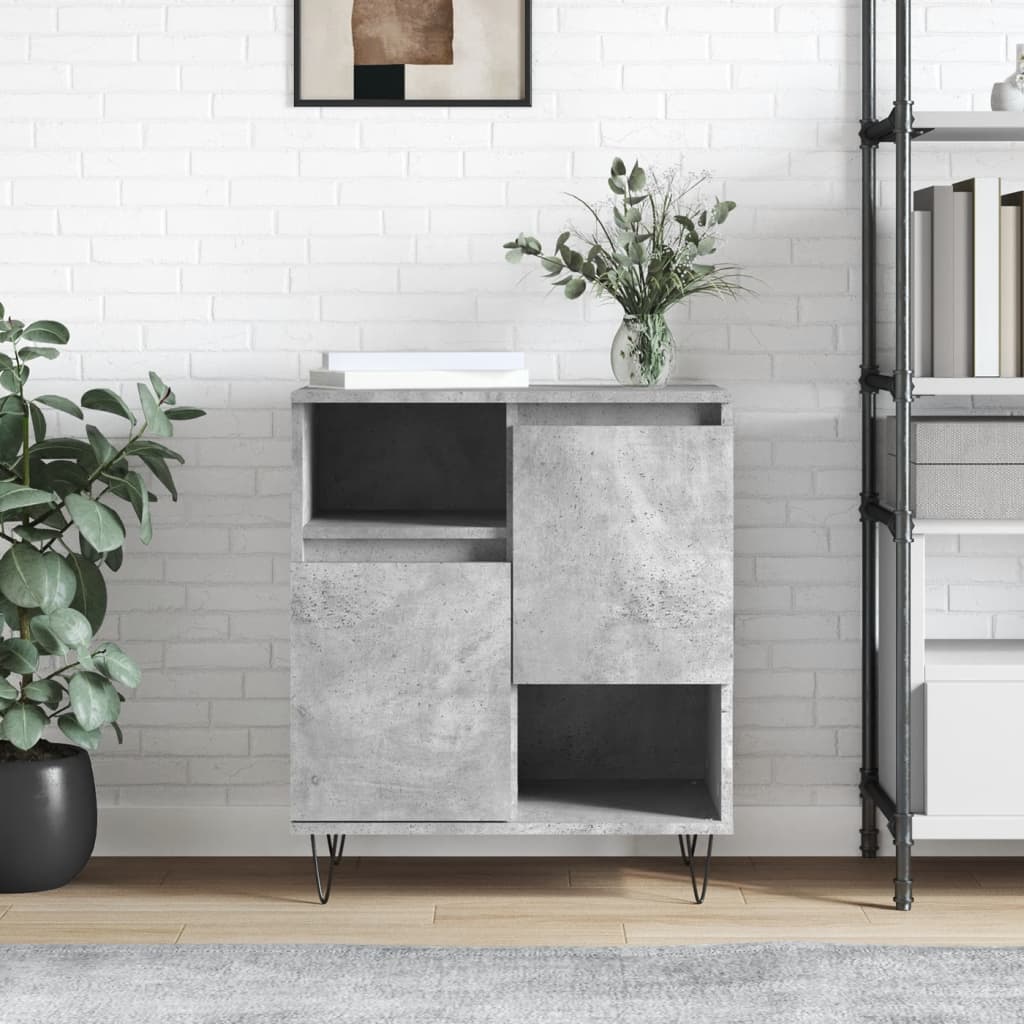 vidaXL Sideboard Concrete Grey 60x35x70 cm Engineered Wood 1