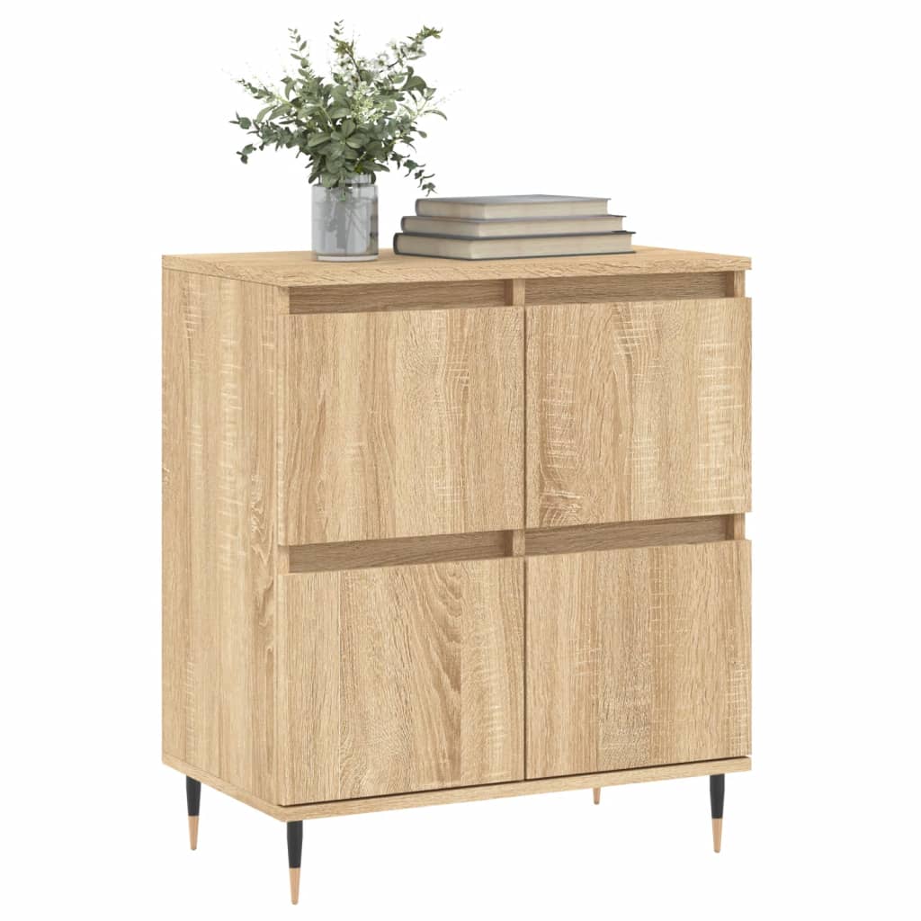 vidaXL Sideboard Sonoma Oak 60x35x70 cm Engineered Wood 3