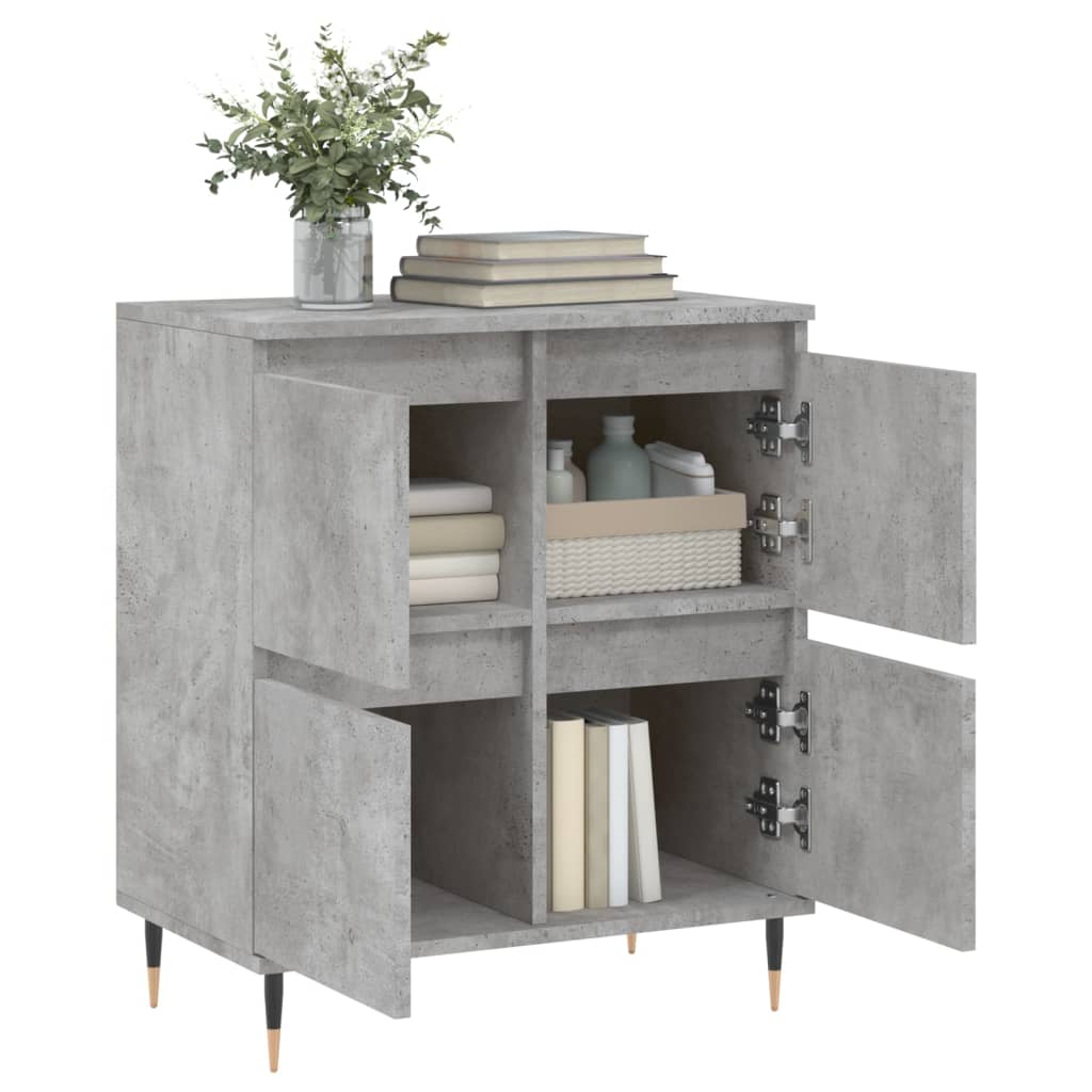 vidaXL Sideboard Concrete Grey 60x35x70 cm Engineered Wood 4