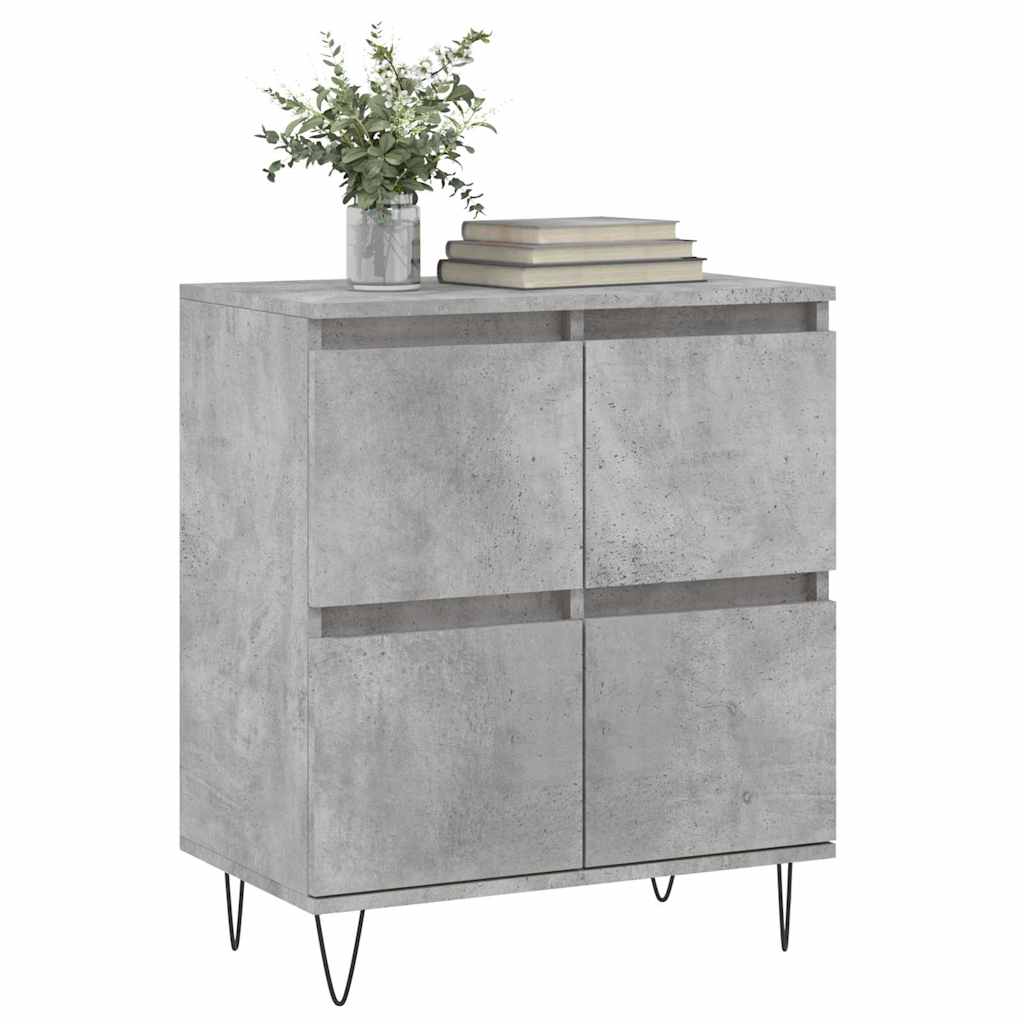 vidaXL Sideboard Concrete Grey 60x35x70 cm Engineered Wood 3