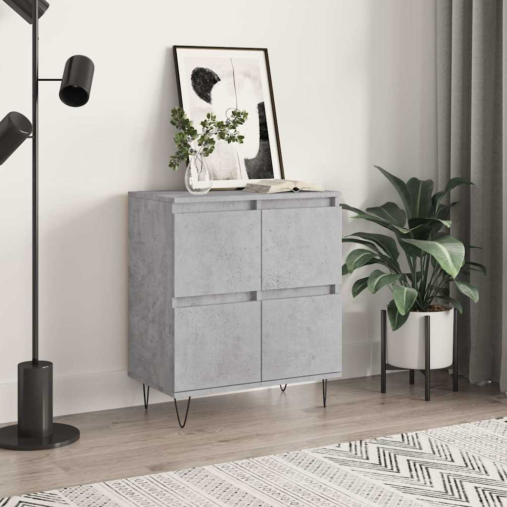 vidaXL Sideboard Concrete Grey 60x35x70 cm Engineered Wood 1