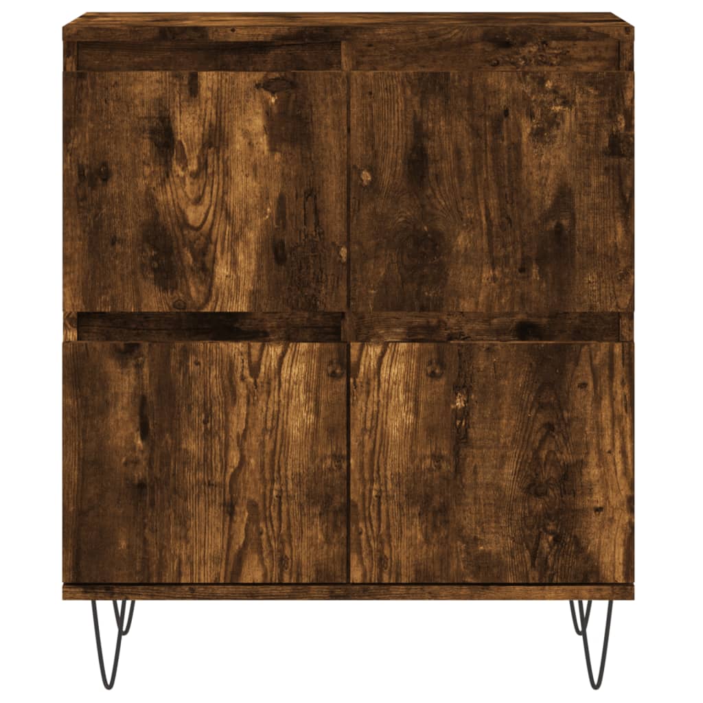 vidaXL Sideboard Smoked Oak 60x35x70 cm Engineered Wood 5