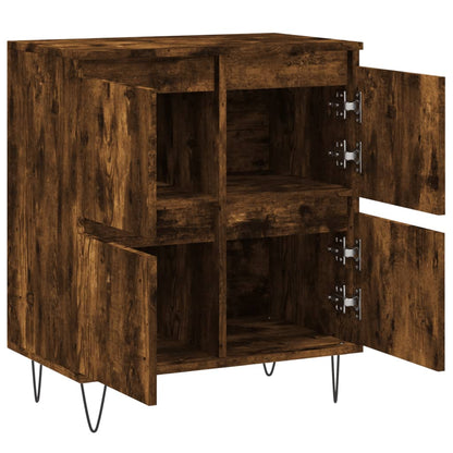 vidaXL Sideboard Smoked Oak 60x35x70 cm Engineered Wood 6