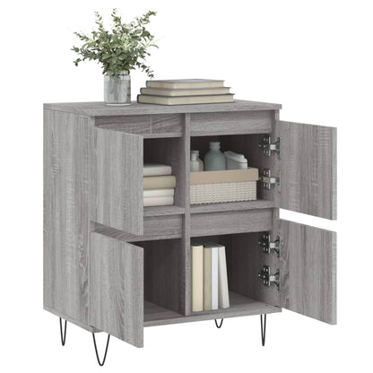 vidaXL Sideboard Grey Sonoma 60x35x70 cm Engineered Wood 4