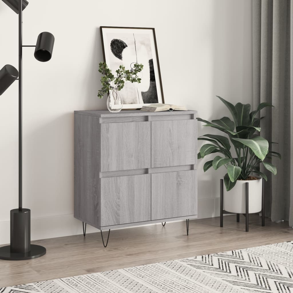 vidaXL Sideboard Grey Sonoma 60x35x70 cm Engineered Wood 1