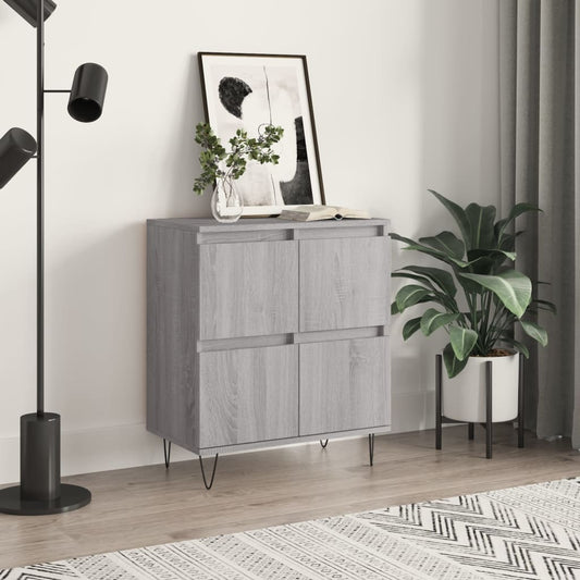 vidaXL Sideboard Grey Sonoma 60x35x70 cm Engineered Wood 1