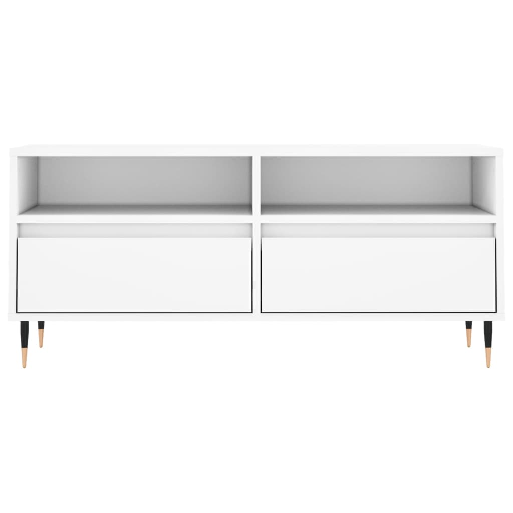 vidaXL TV Cabinet White 100x34.5x44.5 cm Engineered Wood 5