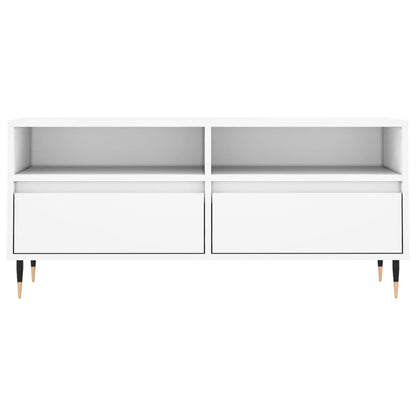vidaXL TV Cabinet White 100x34.5x44.5 cm Engineered Wood 5