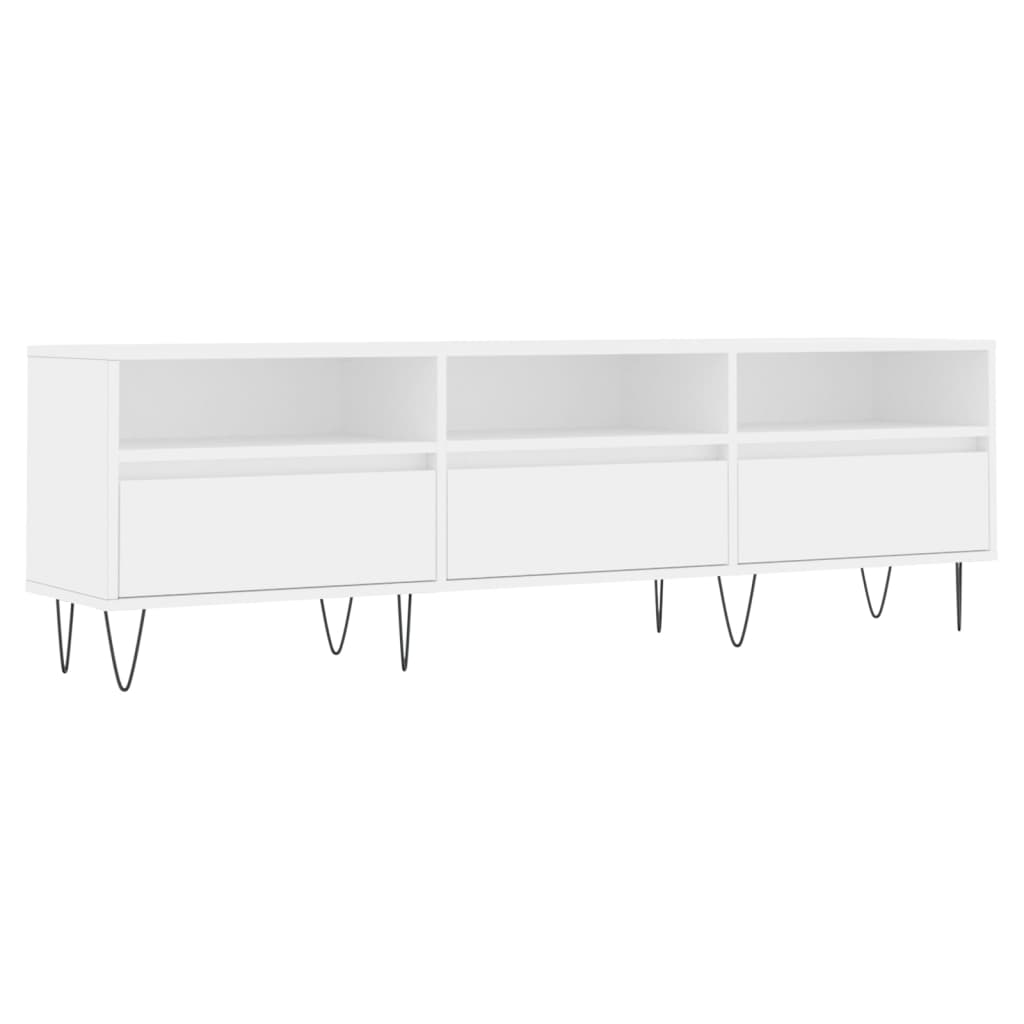 vidaXL TV Cabinet White 150x30x44.5 cm Engineered Wood 2