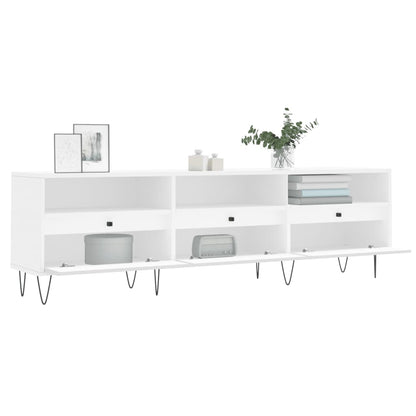 vidaXL TV Cabinet White 150x30x44.5 cm Engineered Wood 4
