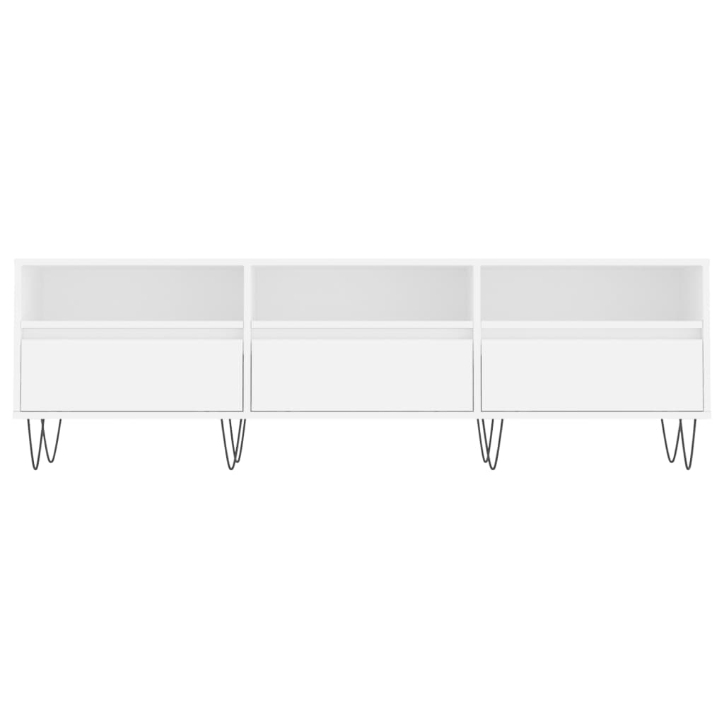 vidaXL TV Cabinet White 150x30x44.5 cm Engineered Wood 5