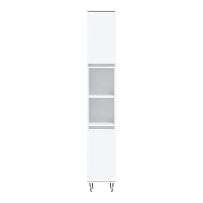 Bathroom Cabinet 30x30x190 cm Engineered Wood White